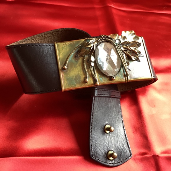 Black Leather Custom Design Belt main image 5